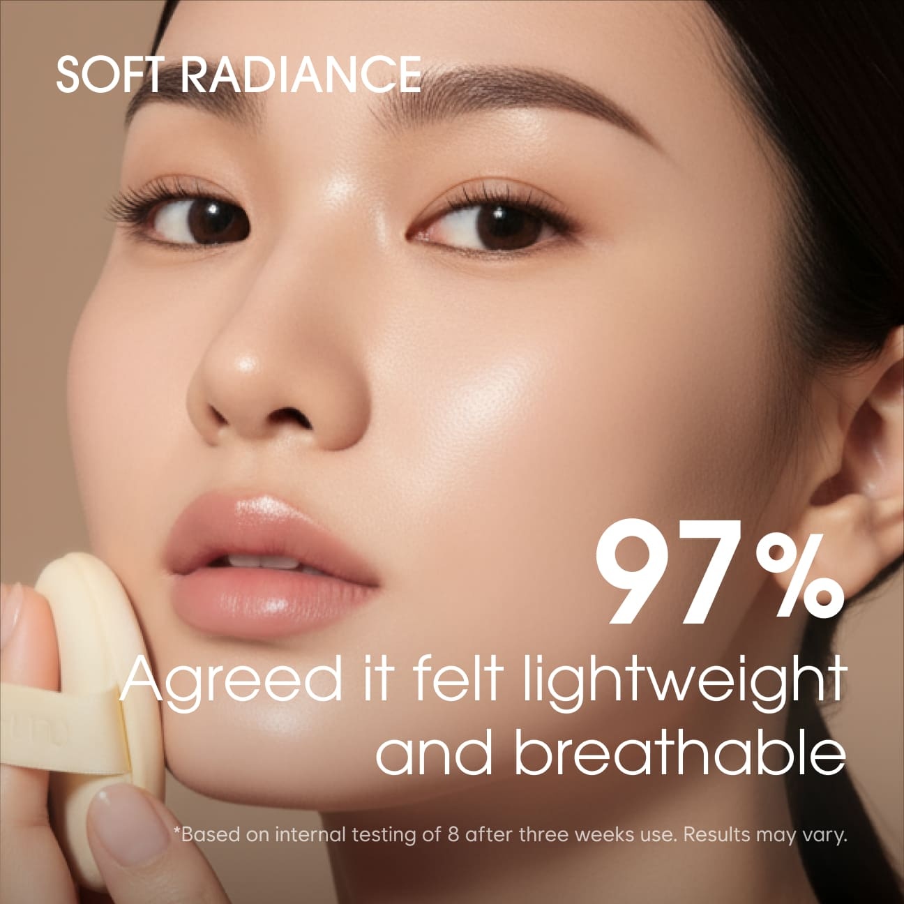 Cloud Cover Glow Mesh Cushion