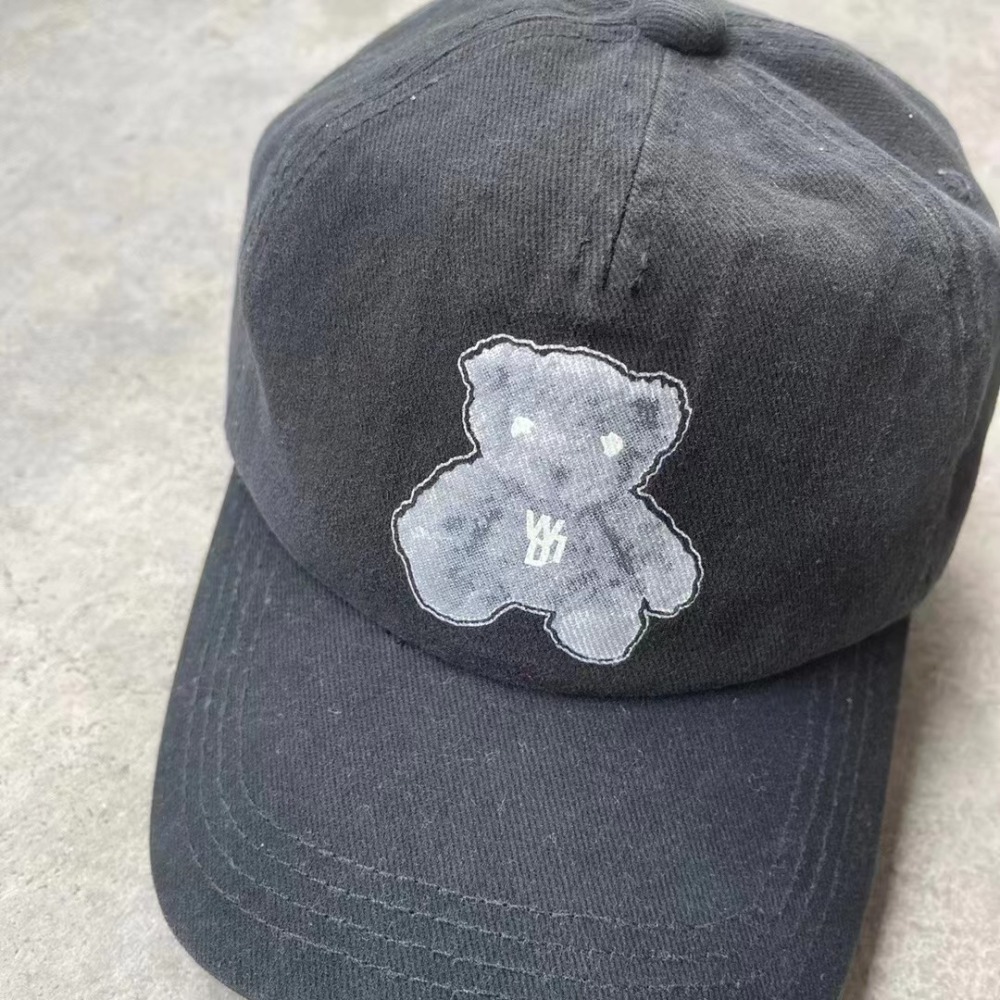 We11done teddy bear curved brim hat