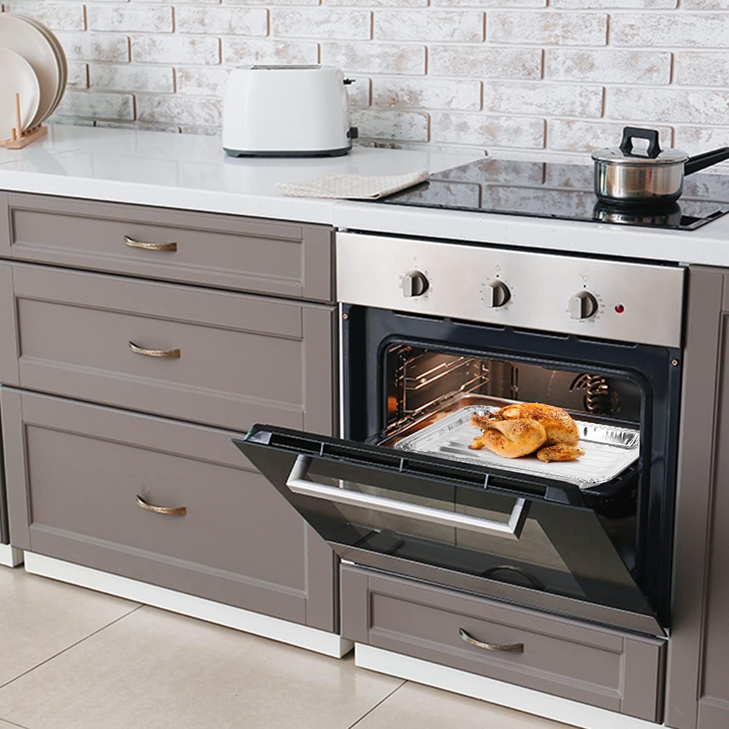 BBQ1900R-Aluminum Broiler Pan