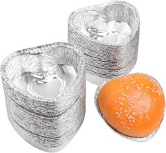 HT520-Heart Shaped Alumium Foil Cups
