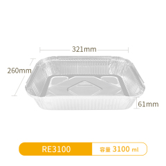 RE3100-Oblong Aluminum Foil Container