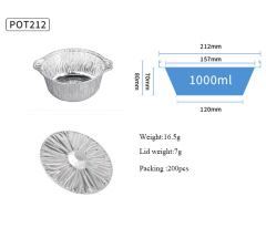Aluminum Foil Pots 212