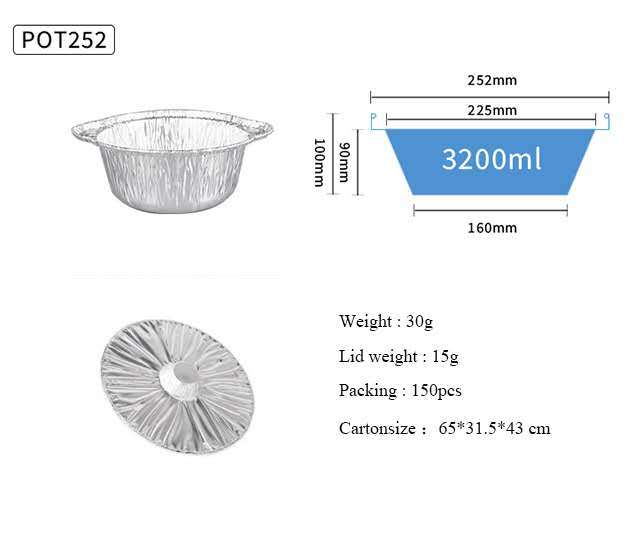 Aluminum Foil Pots 252