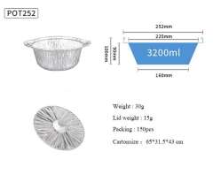 Aluminum Foil Pots 252