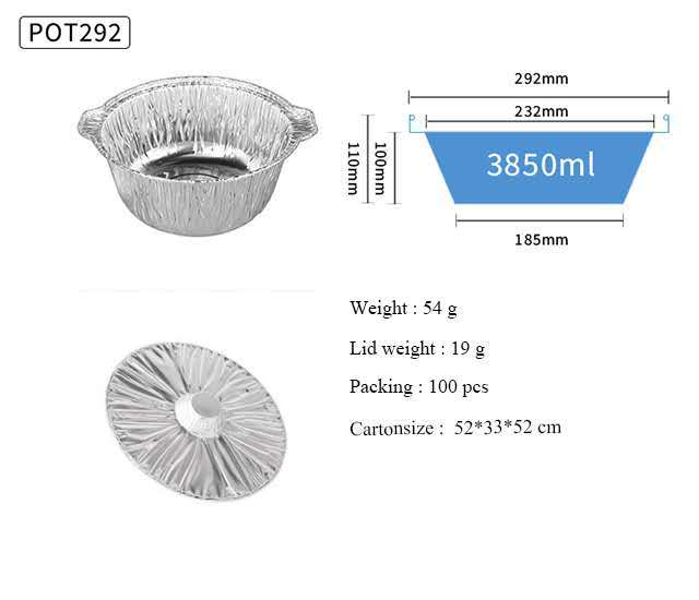 Aluminum Foil Pots 292