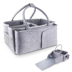 Nursery Diaper Caddy Storage Bag Basket