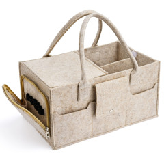 Felt Baby Diaper Storage Nursery Organizer Diaper Caddy
