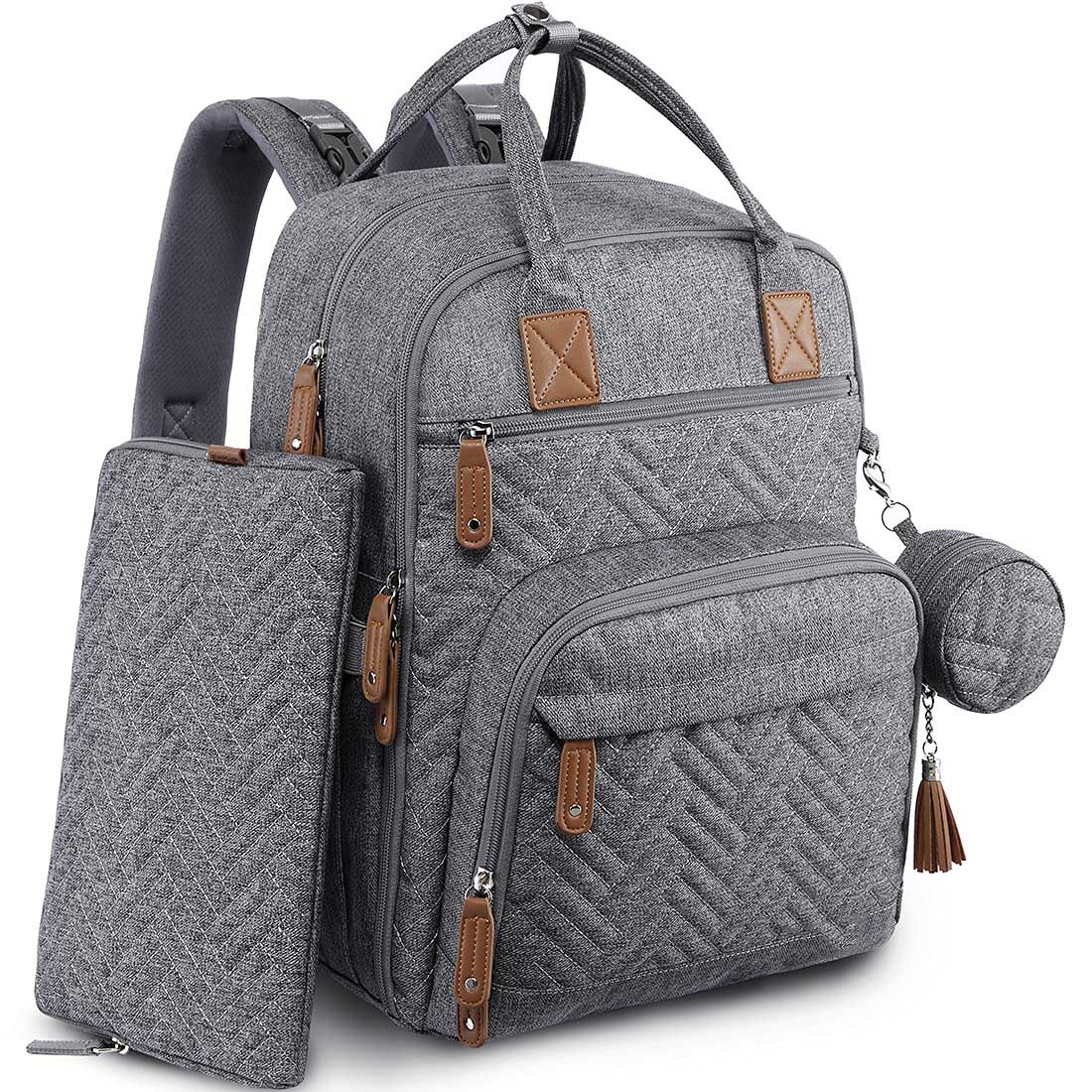 Diaper Backpack With Changing Station