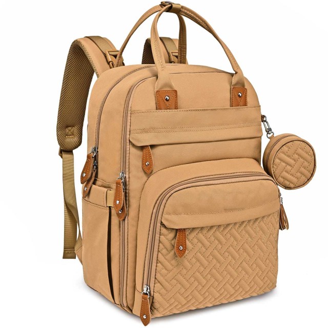 Diaper Backpack With Portable Changing Pad