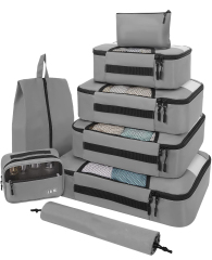 8 Set of Various Colored Packing Cubes