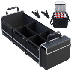 Trunk Organizer with Insulated Leakproof Cooler Bag