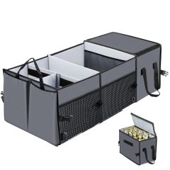 Car Trunk Organizer with Insulation Cooler Bag