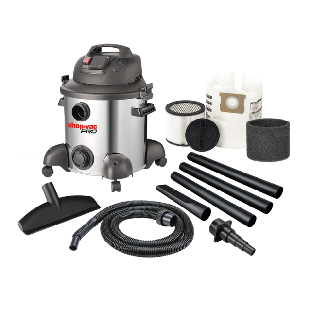 Shop-Vac 30L 1800W Stainless Steel Wet and Dry Vacuum Cleaner with Extra Socket