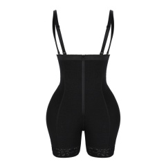 Zipper Button One-piece Corset