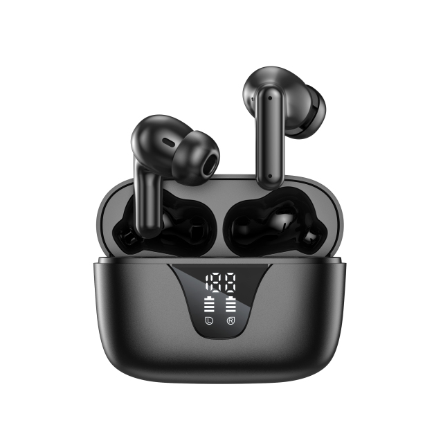 True Wireless Earbuds Bluetooth 5.3 with Microphone, TWS Ear-Buds in-Ear Headphones with Charging Case,Waterproof Cordless Blue-Tooth Earphones