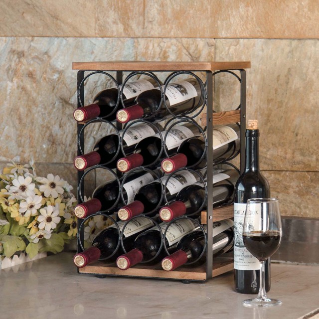 12 Bottles Countertop Wine Holder Rack Tabletop Wine Racks Countertop Wine Bottles Organizer