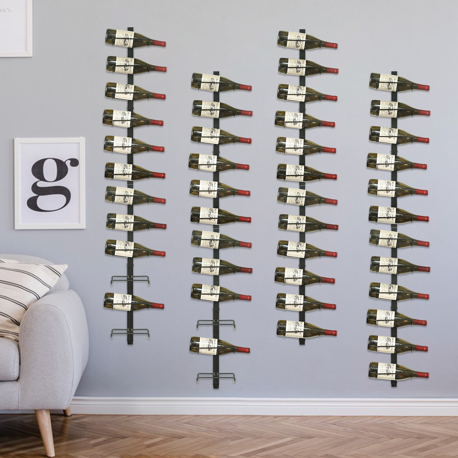 12 Bottles DIY Detachable Wine Storage Organizer