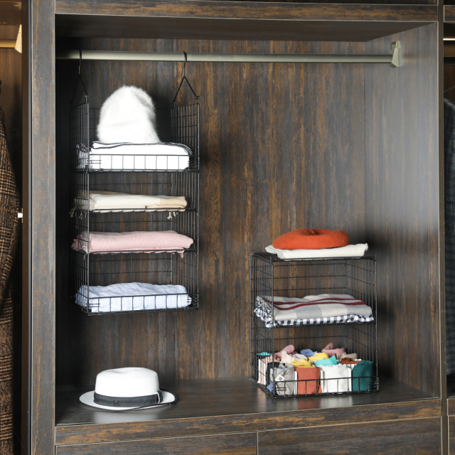7-Shelf Adjustable Hanging Closet Organizer Basket