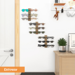 Set of 3 Wall Mounted Sunglasses Storage Organizer