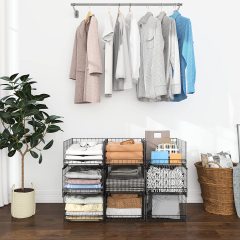 3-tier Sliding Countertop Closet Organizers and Drawer Storage Shelves