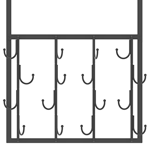 Rotating Hooks Over Door, Over The Door Hangers  with 16 Hooks