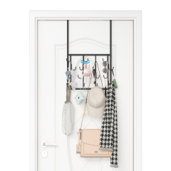 Rotating Hooks Over Door, Over The Door Hangers  with 16 Hooks