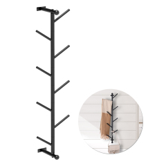 2 Pack Vertical Wall Mounted Metal Hat Coat Rack for bedroom livingroom