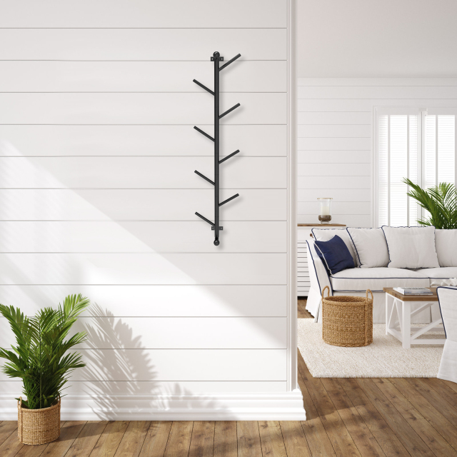 2 Pack Vertical Wall Mounted Metal Hat Coat Rack for bedroom livingroom