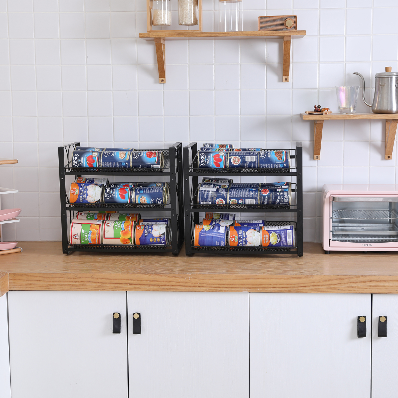 Storage Racks Can Be Assembled Simple Trending Can Rack Organizer Soda Can Beverage Dispenser Rack