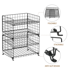 2023 New Prodcut Kitchen Drink Cans Display Stackable Metal 3 Tier Can Dispenser Rack Organizer For Pantry Rack