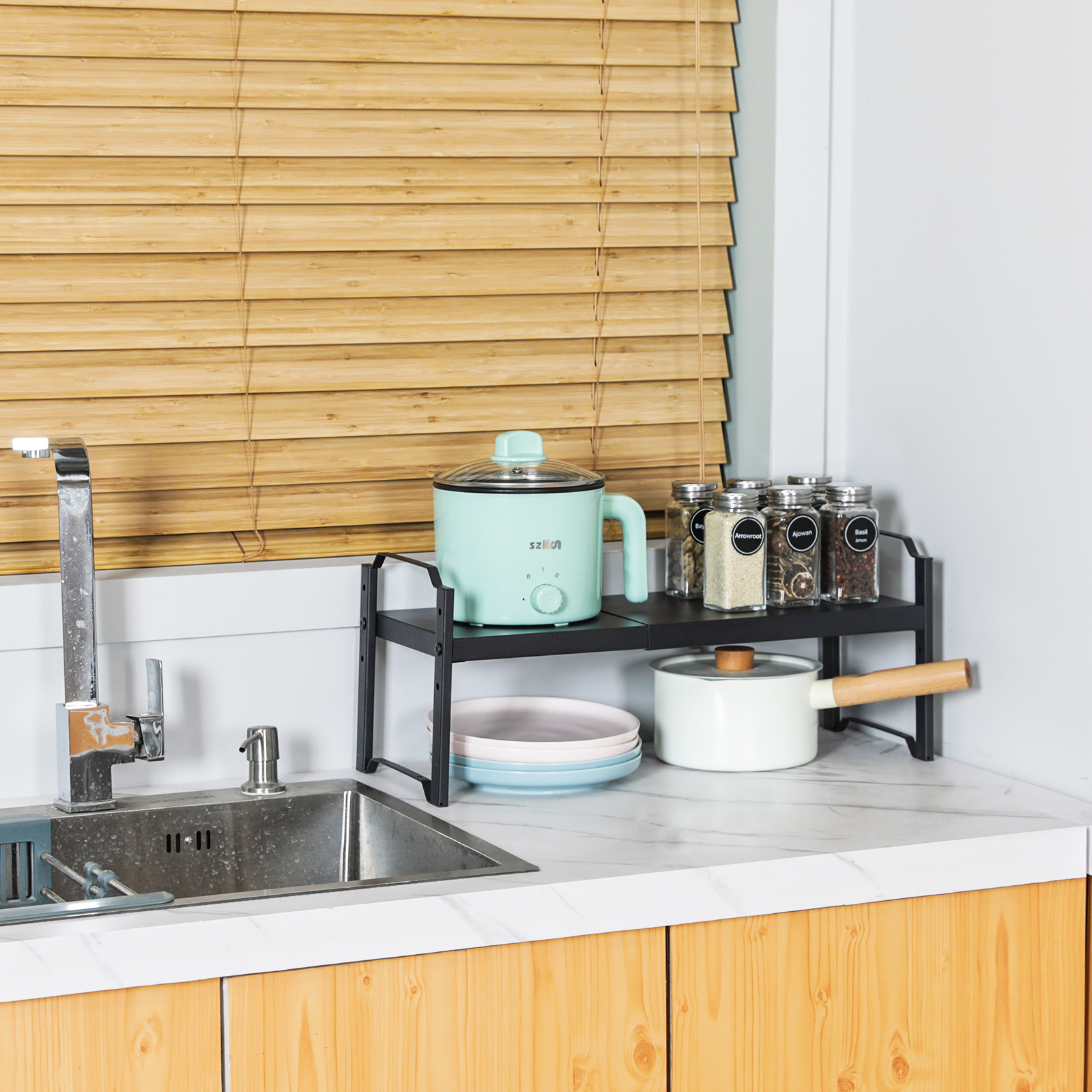 Design Wholesale Price Holder Kitchen Tool Set Rack Household Stand Metal Storage Holders Organizer Racks