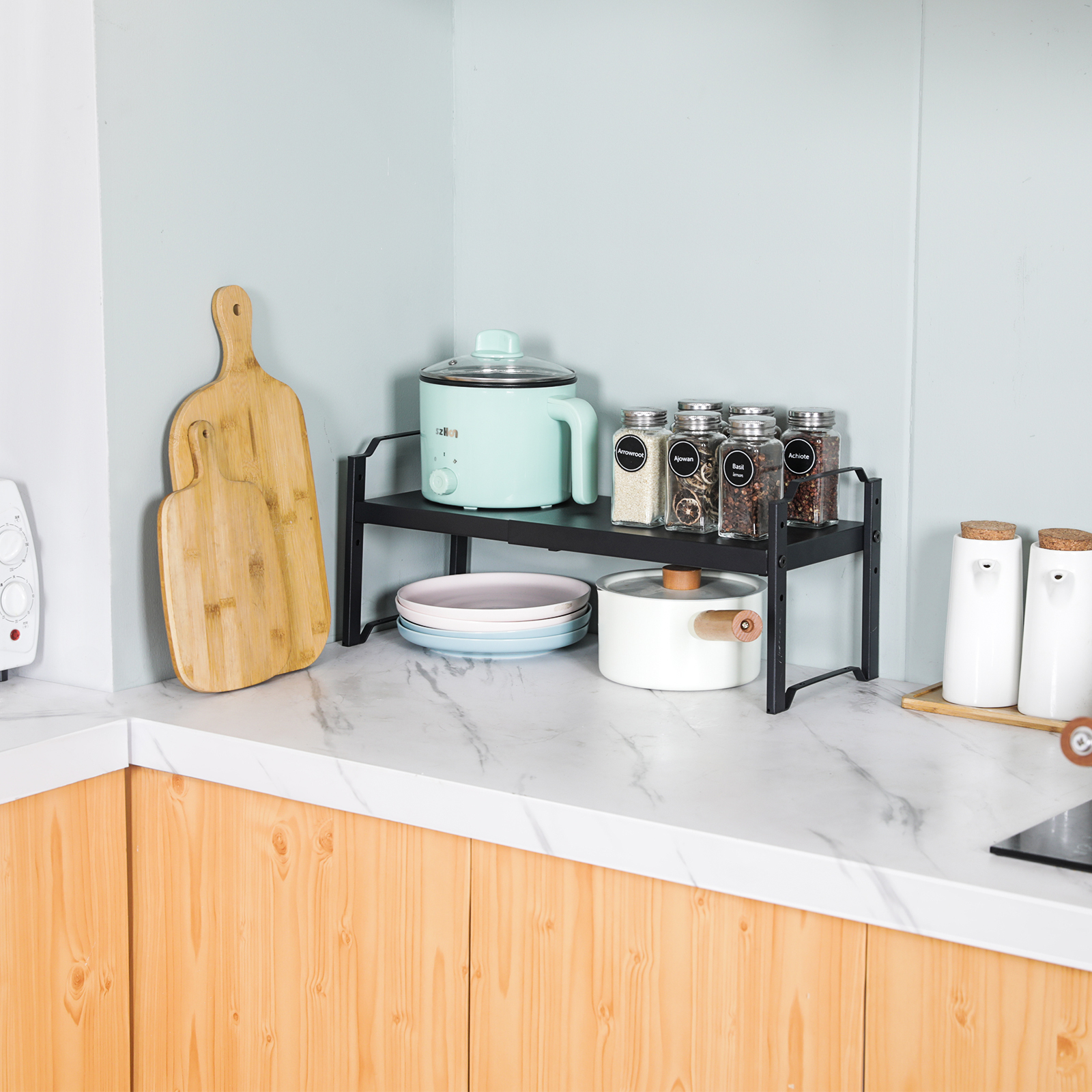 Design Wholesale Price Holder Kitchen Tool Set Rack Household Stand Metal Storage Holders Organizer Racks