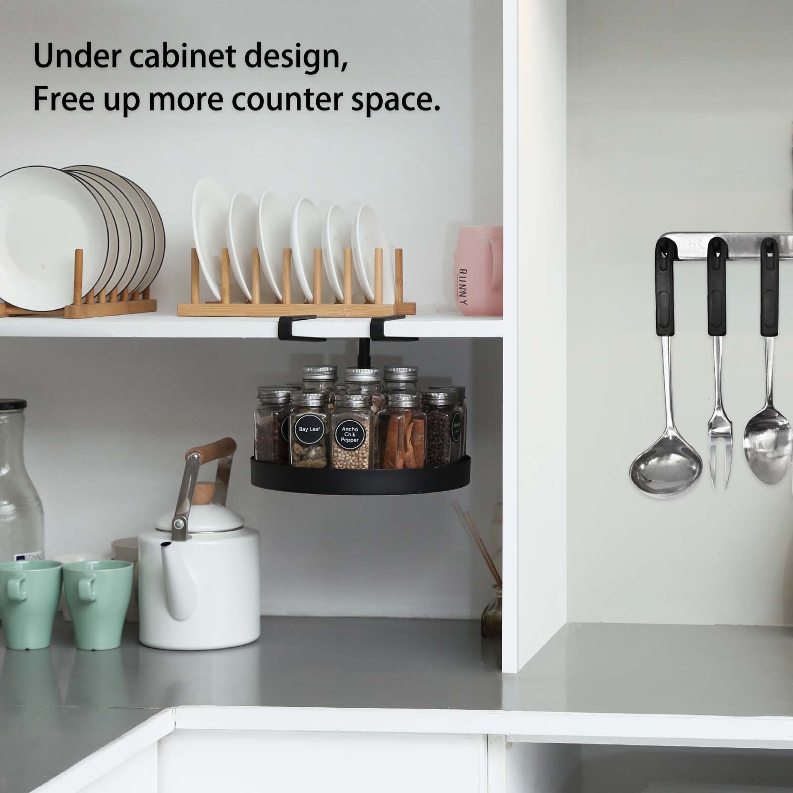 2024 Wholesale Price High Quality Organizer Shelf Storage Holders Multifunction Rotating Storage Spice Rack