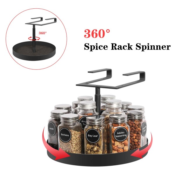 2024 Wholesale Price High Quality Organizer Shelf Storage Holders Multifunction Rotating Storage Spice Rack