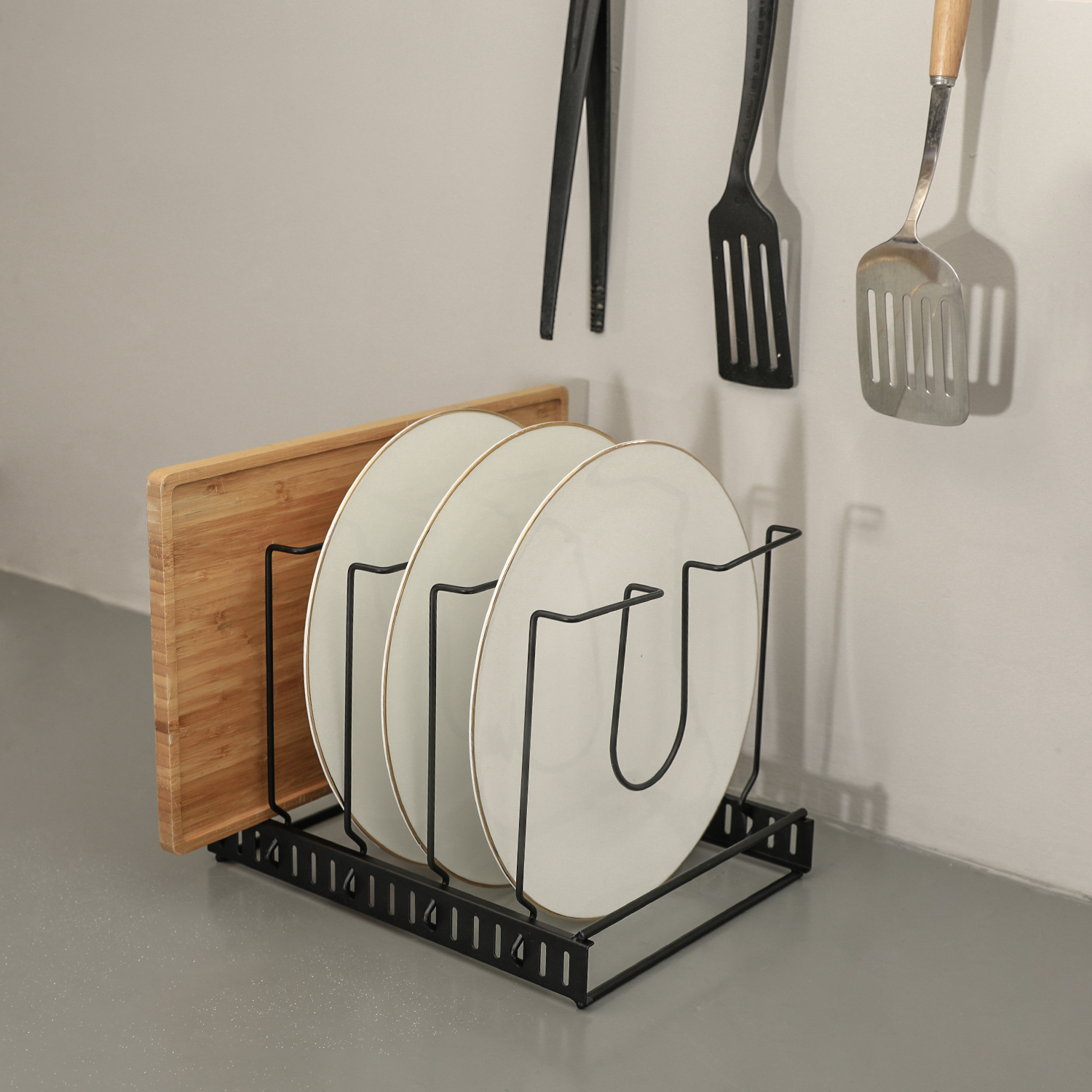 New Arrival Reasonable Price Multifunctional Home Racks Metal Kitchen Cling Wrap Storage Rack Organizer