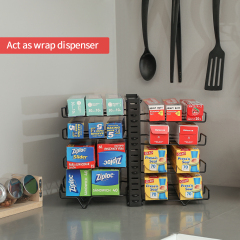 New Arrival Reasonable Price Multifunctional Home Racks Metal Kitchen Cling Wrap Storage Rack Organizer