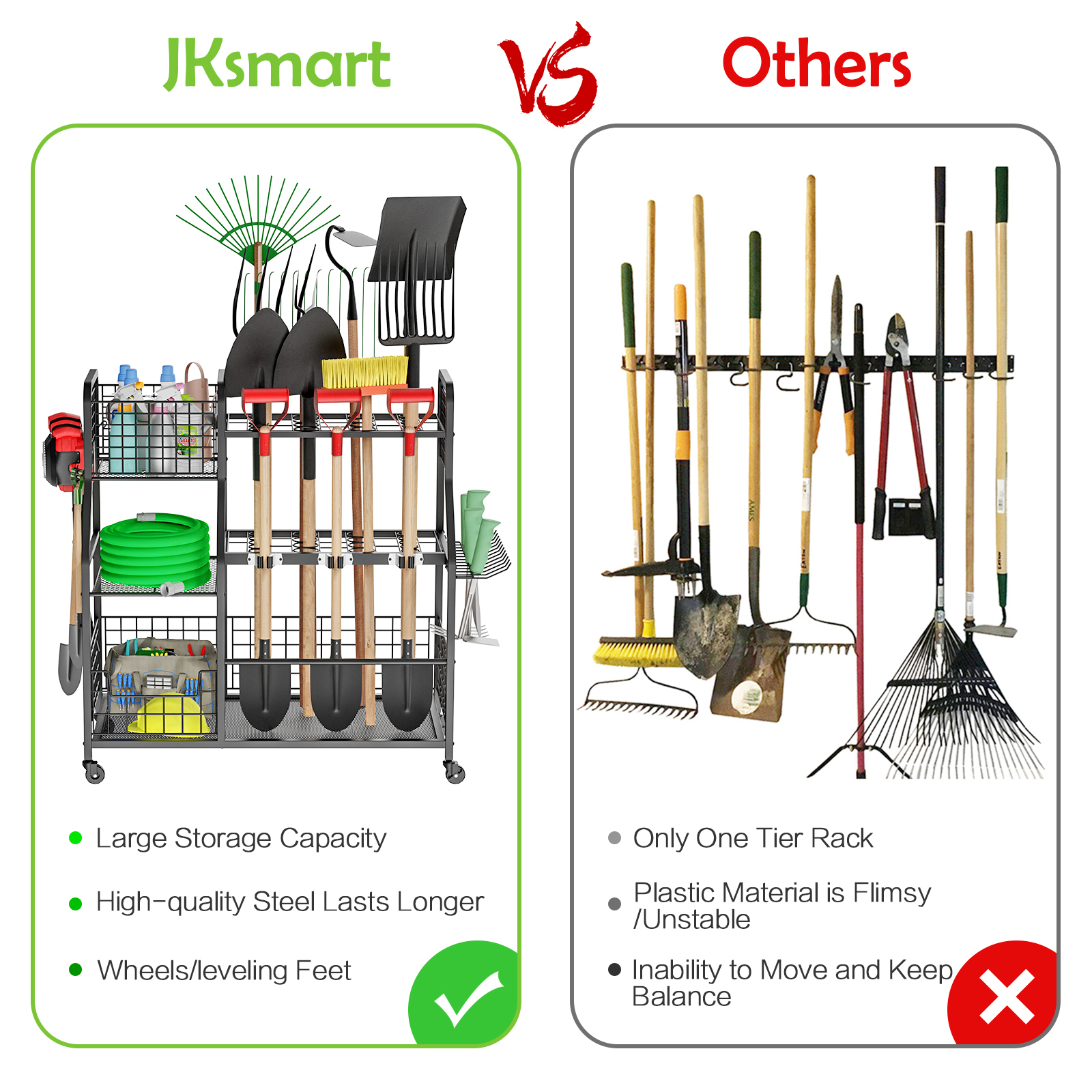 3 Tier Garden Tool Organizer