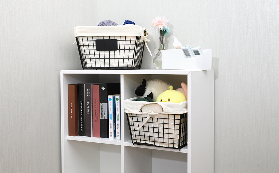 Foldable Wall Mounted 2 Tier Metal Wire Food Storage Organizer Bin Basket