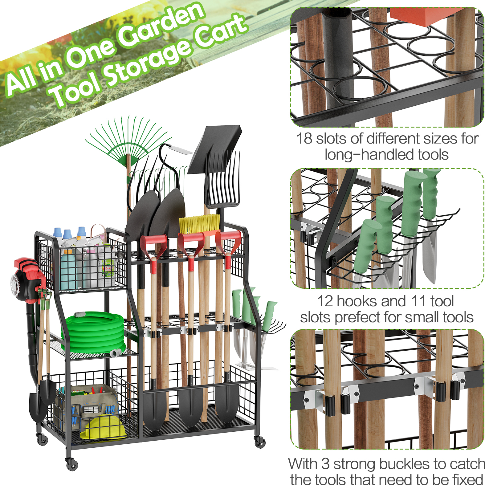3 Tier Garden Tool Organizer