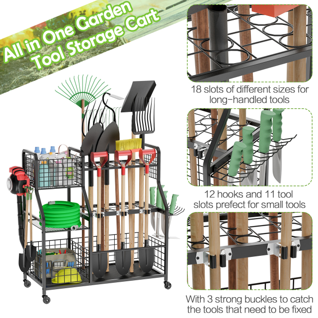 3 Tier Garden Tool Organizer
