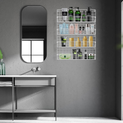 Spice Rack Organizer Wall Mounted 5-Tier Stackable Hanging Spice Jars Storage Racks,Great for Kitchen and Pantry,Up to Storage 48 Jars