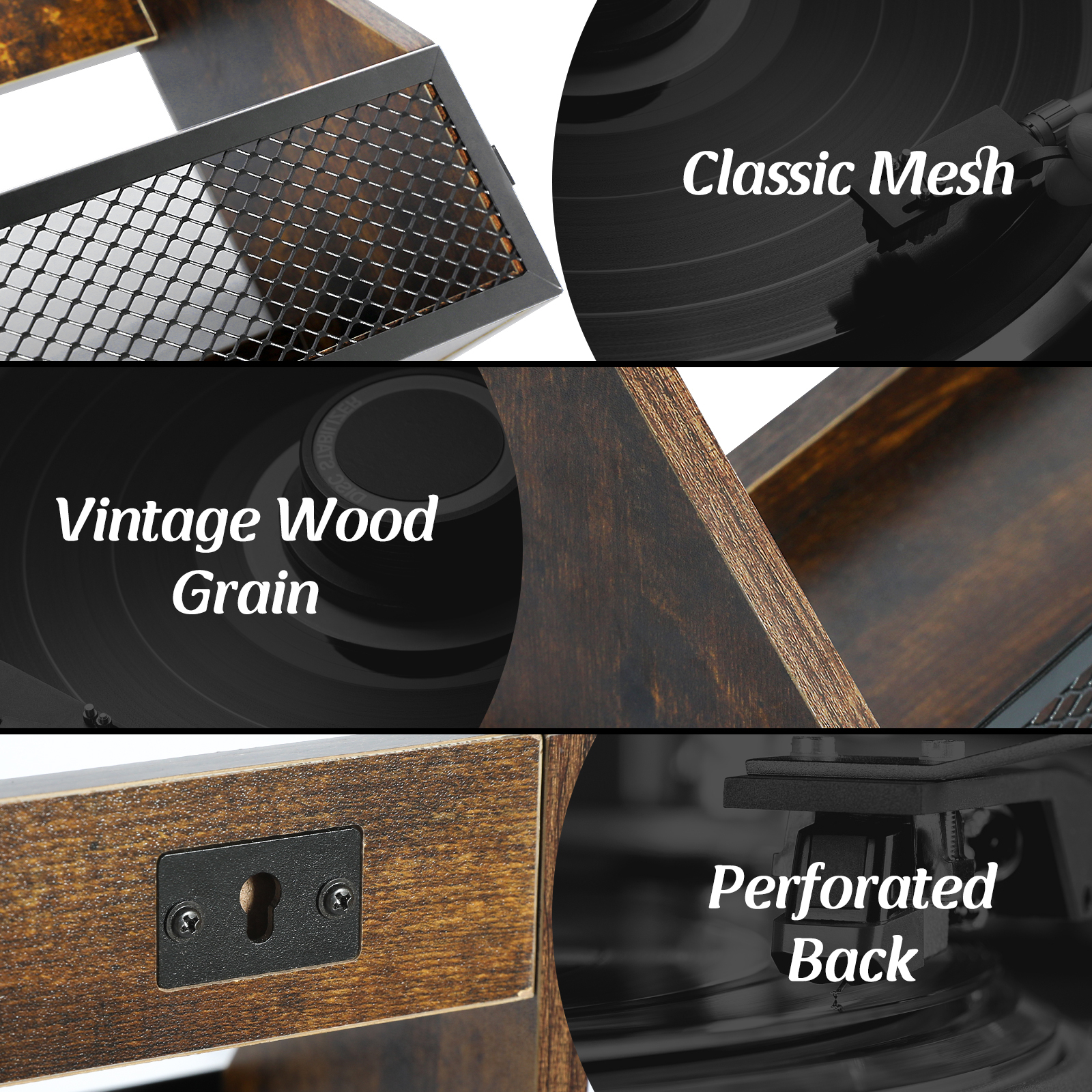 Wall Mounted or Countertop Record Storage Box