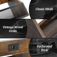 Wall Mounted or Countertop Record Storage Box
