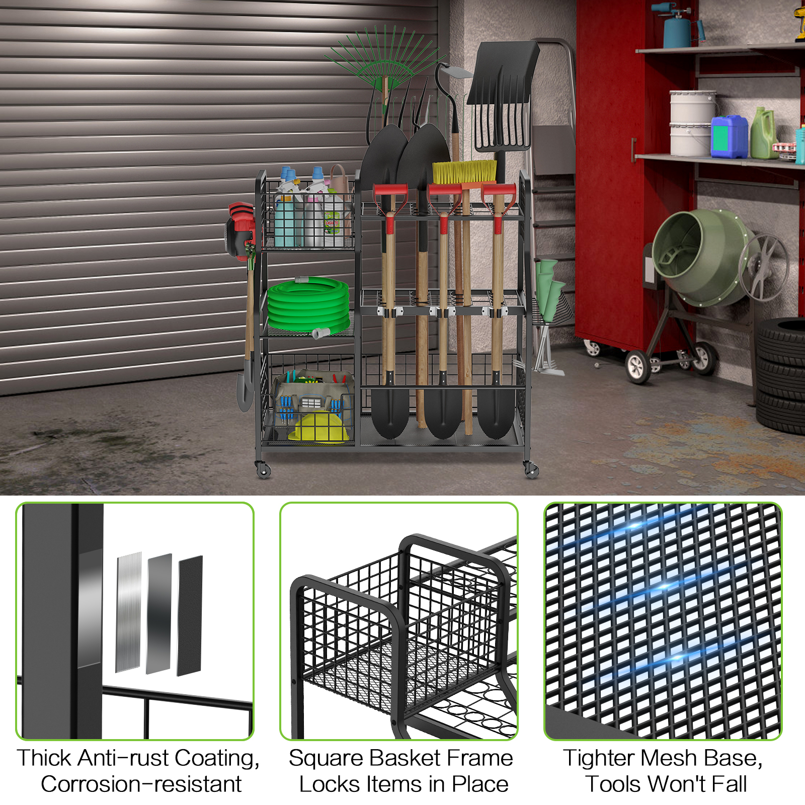 3 Tier Garden Tool Organizer