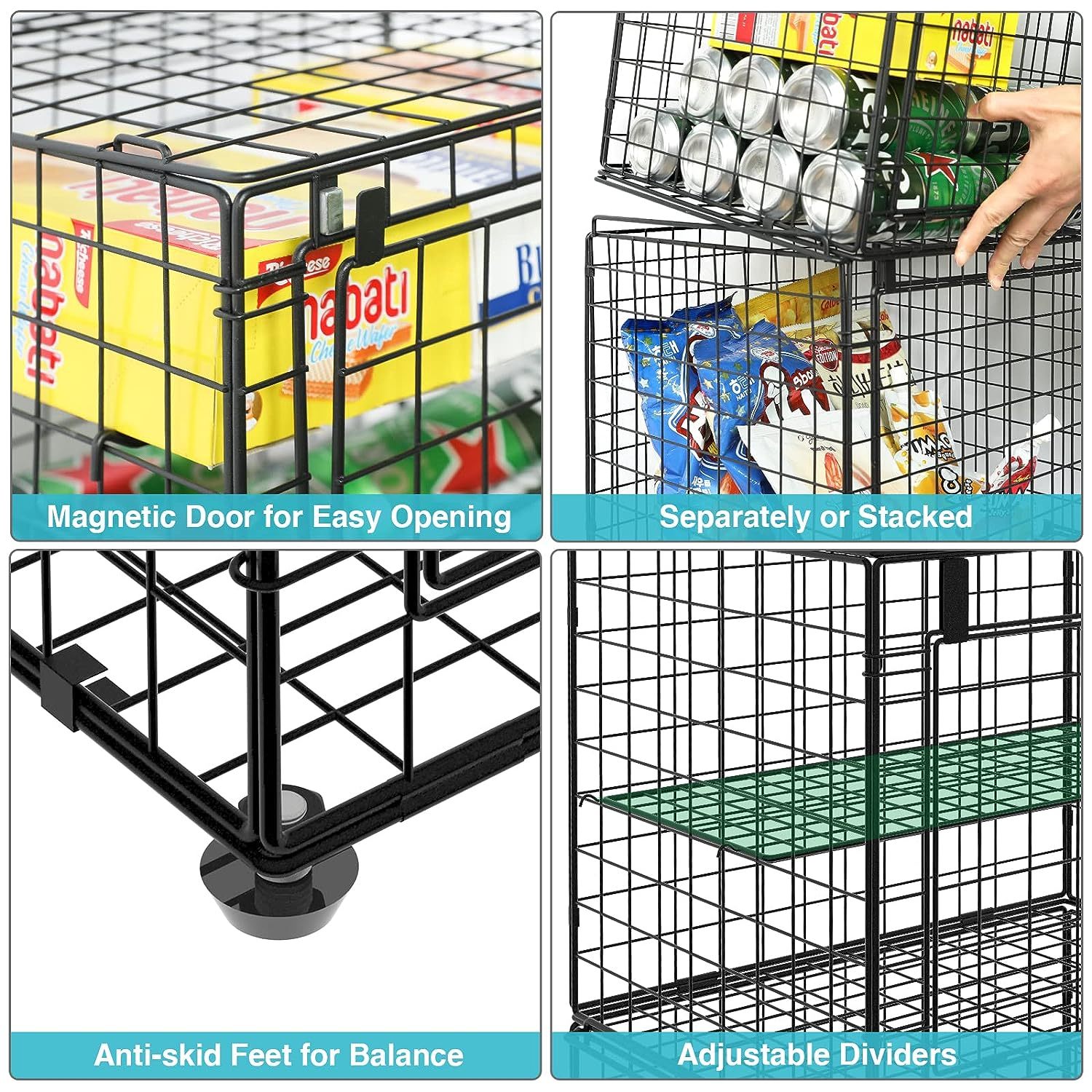 2 Pack Toys Organizer Storage