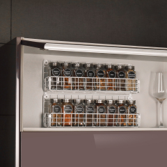 Spice Rack Organizer Wall Mounted 5-Tier Stackable Hanging Spice Jars Storage Racks,Great for Kitchen and Pantry,Up to Storage 48 Jars