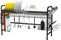 Dish Drying Rack Over The Sink Kitchen Organizer Storage Space Saver Shelf Utensils Holder