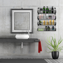 Spice Rack Organizer Wall Mounted 4-Tier Stackable Hanging Spice Jars Storage Racks,Great for Kitchen and Pantry,Up to Storage 36 Jars