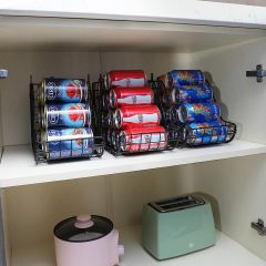 Stackable Can Organizer for Pantry Dispenser Storage Bins-3 Pack