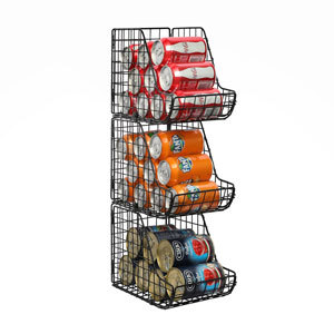 Stackable Can Organizer for Pantry Dispenser Storage Bins-3 Pack